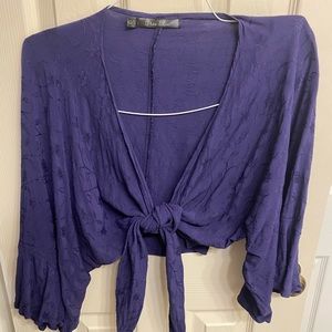 Cropped wrap top
